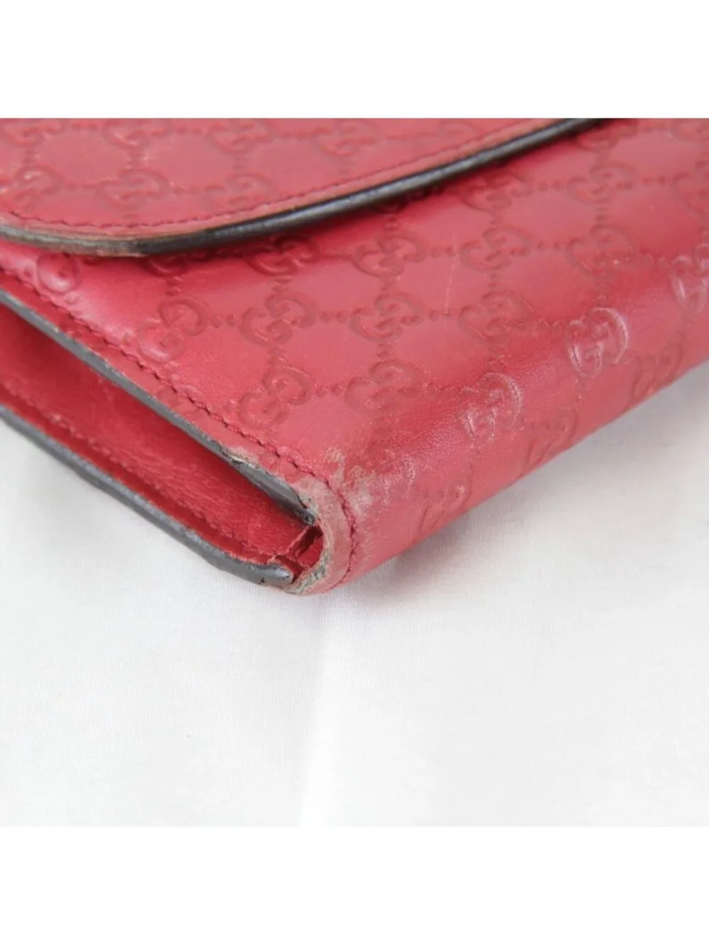 Gucci 0416 Wallet Leather Red - Picture 6 of 10